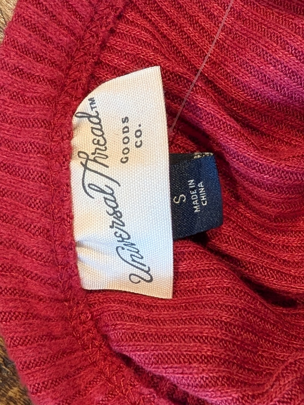 Universal Thread Red Ribbed Square-Neck Tank - Picture 6 of 7
